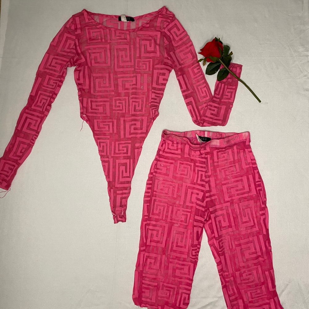 Sheer Pink 2 Piece Set